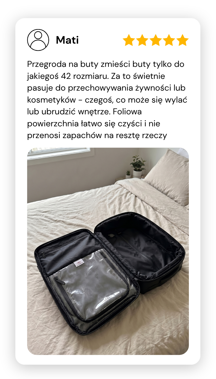 Opinia plecaka pokazująca jego użycie